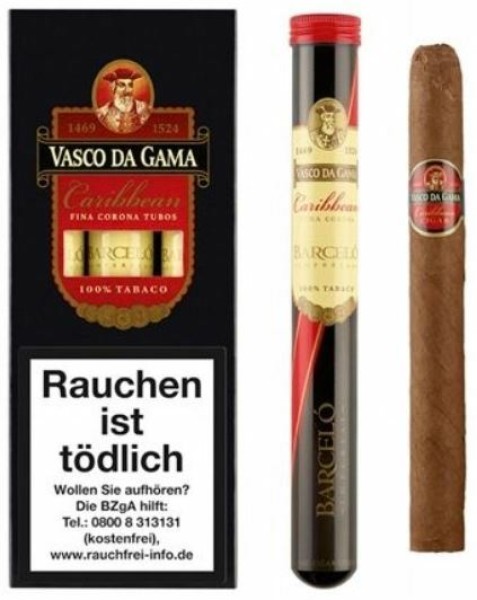 Vasco da Gama Rum Caribbean Tubes Zigarren